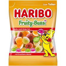 German Haribo Fruity Bussi (Jelly Filled Gummies) 6.2 oz  (175g)