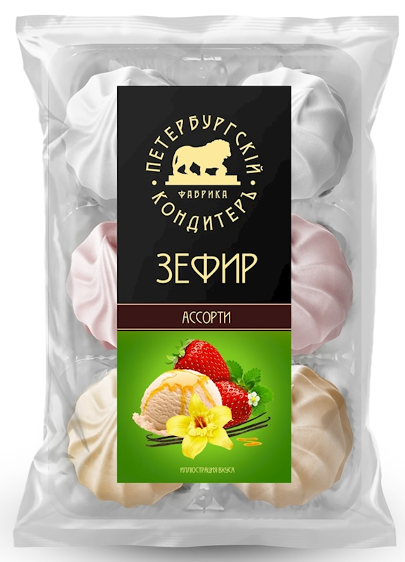 Peterburg Conditer Marshmallows with Assorted Flavors (Zephyr) 10.9 oz (310g) Peterburg Conditer Marshmallows with Assorted Flavors (Zephyr) 10.9 oz (310g)