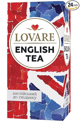 Lovare English Black Tea Bags (24 pieces) 1.7 oz (48g)