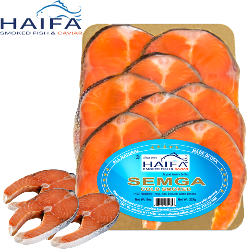 Cold Smoked Semga (Steelhead Trout) Package 8 oz (227g)