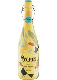 2Canos Cheerful Frizzante Blanco Peach &amp; Apricot Grape Wine Specialty 25 oz (750ml)