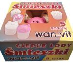 Wan-Vit Funny Soft Marshmallows in Waffle Cone 5-piece (Ciepłe Lody Smieszki) 1.4 oz (40g)