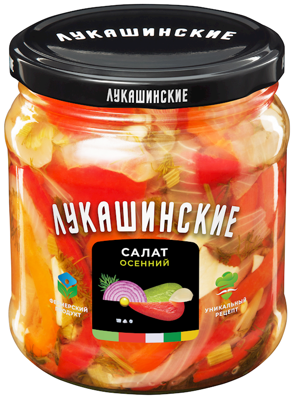 Lukashinskie Autumn Salad with Sweet Peppers 15.2 oz (430g)