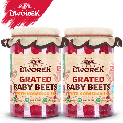 Dworek Grated Baby Beets with Horseradish 11.1 oz (315g)