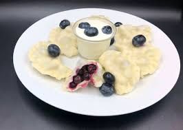 Polish Blueberry &amp; Farmer Cheese Pierogi 12-piece 6 oz (170g) Package
