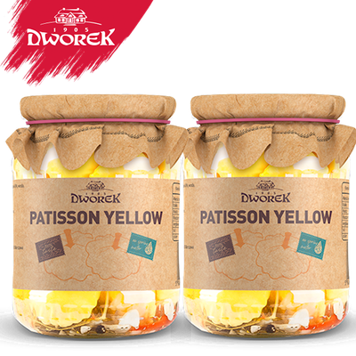 Dworek Marinated Yellow Baby Squash (Patissons) 23.6 oz (670g)