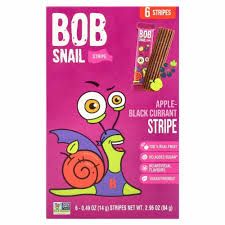 Bob Snail Apple-Black Currant 6 Stripes Box 2.96 oz (84g)
