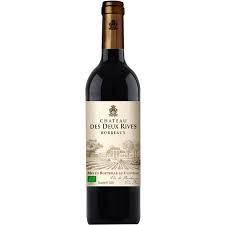 Chateau Des Deux Rives Bordeaux 2020 Organic Red Wine 25 oz (750ml)