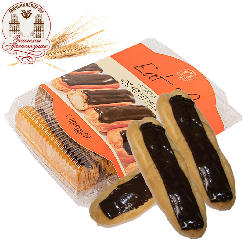 Eclairs &quot;Eat Me&quot; with Chocolate Glaze and Condensed Milk (5-piece) 7.9 oz (225g)
