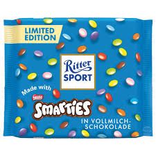 Ritter Sport Milk Chocolate with Smarties 3.5 oz (100g)