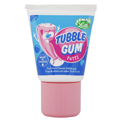 Lutti Tubble Gum Tutti Frutti Tube Chewing Gum 1.2 oz (35g) Lutti Tubble Gum Tutti Frutti Tube Chewing Gum 1.2 oz (35g)