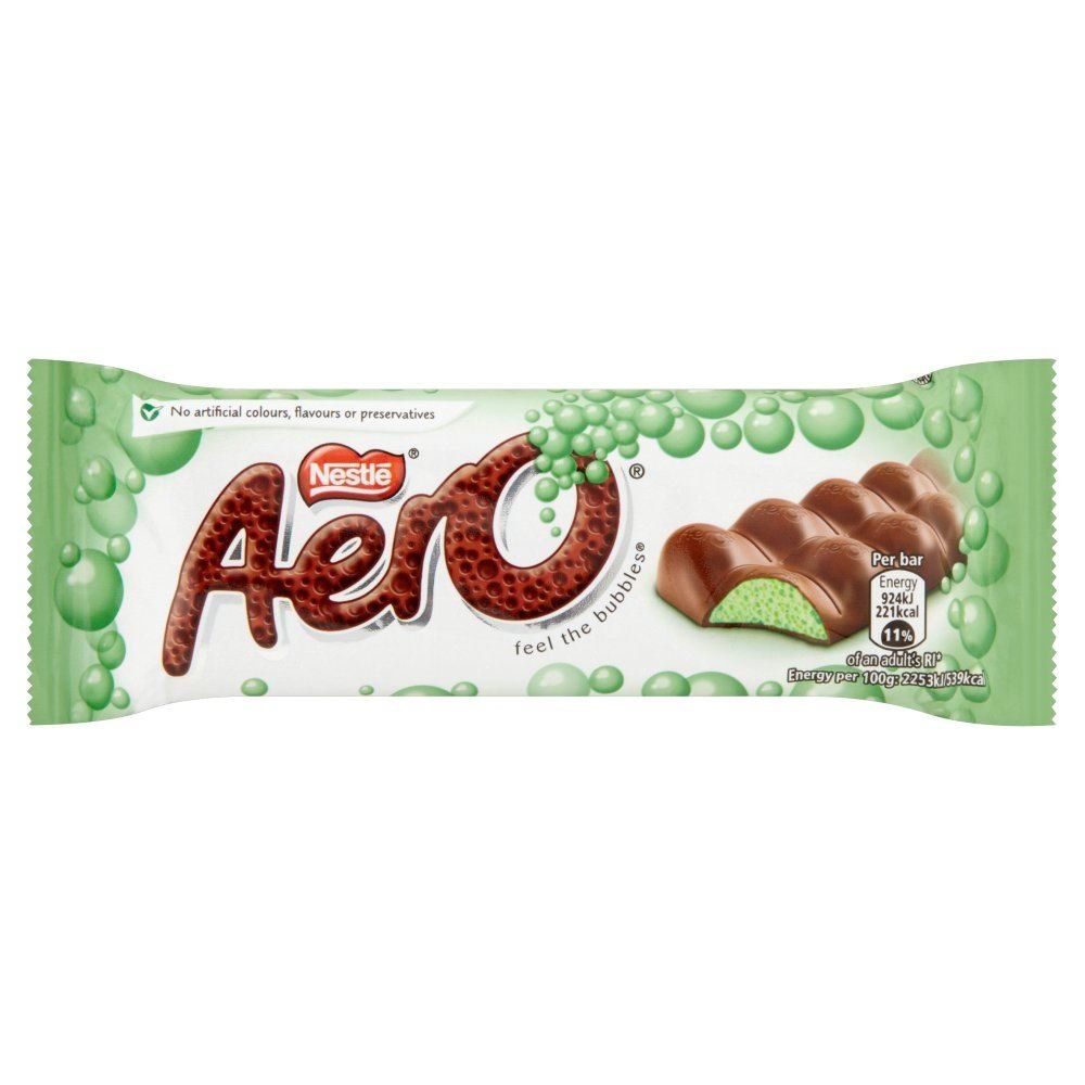 Nestle Aero Milk Chocolate Peppermint Bar 1.3 oz (36g)