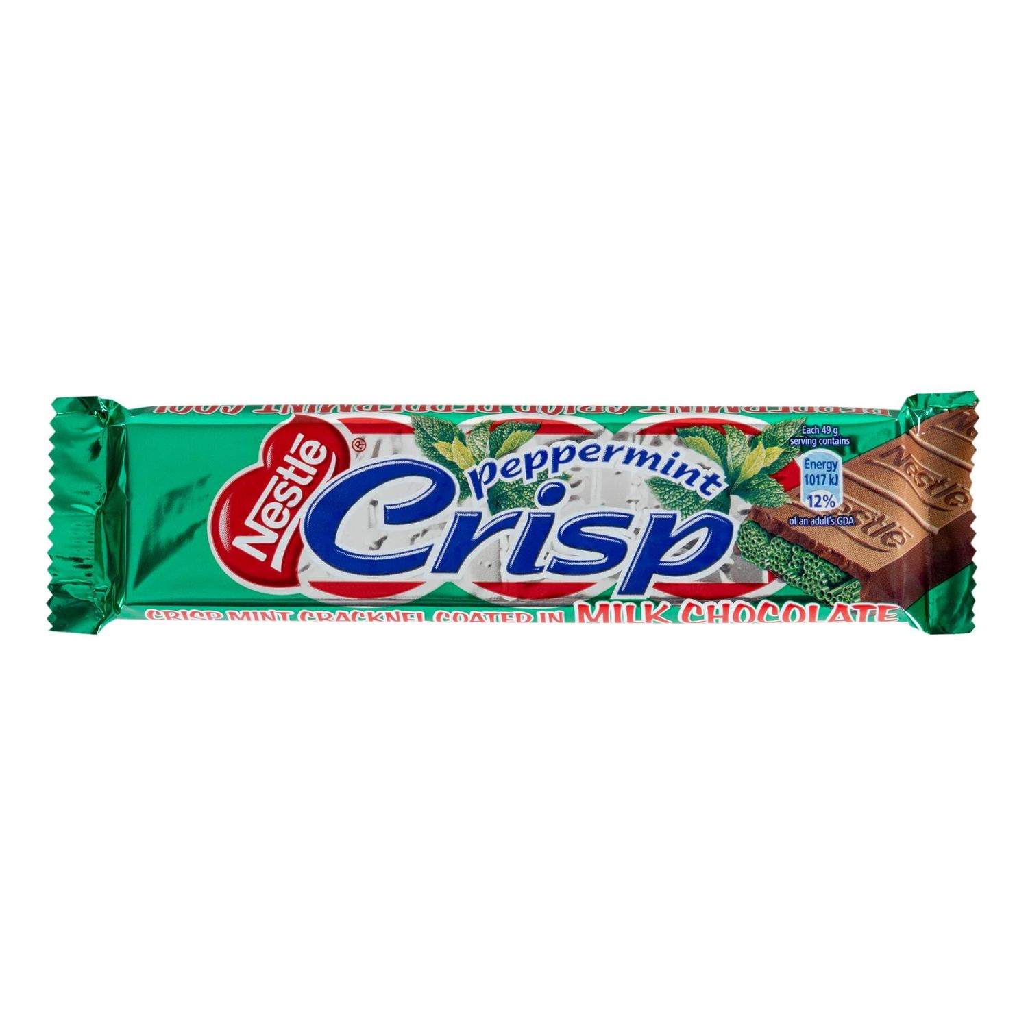 Nestle Peppermint Crisp Milk Chocolate Bar 1.7 oz (49g)