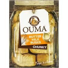 Ouma Chunky Butter Milk Rusks (Karring Melk Beskuit Bolletjies) 17.6 oz (500g)