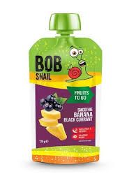 Bob Snail Banana-Black Currant Fruit Smoothie 4.2 oz (120g)
