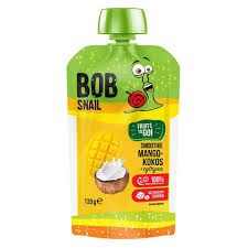 Bob Snail Mango-Coconut Fruit Smoothie 4.2 oz (120g)