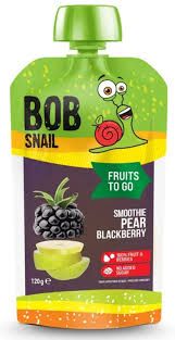 Bob Snail Pear-Blackberry Fruit Smoothie 4.2 oz (120g)