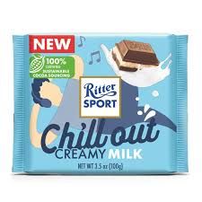Ritter Sport Chill out Creamy Milk Chocolate 3.5 oz (100g)