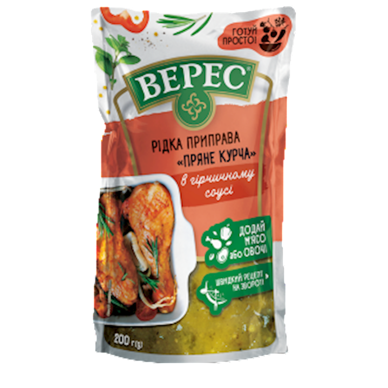 Veres Spicy Chicken in Mustard Sauce Liquid Seasoning 7 oz (200g)