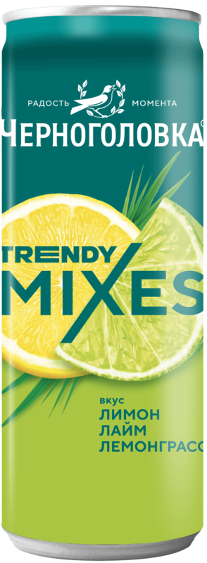 Chernogolovka Trendy Mixes with Lemon-Lime-Lemongrass Flavor 11.2 oz (330ml)