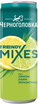 Chernogolovka Trendy Mixes with Lemon-Lime-Lemongrass Flavor 11.2 oz (330ml)
