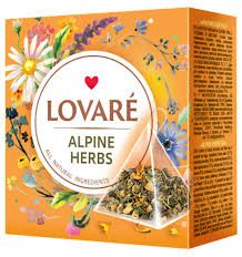 Lovare Alpine Herbs 3-D Tea Bags (15 pieces) 1.06 oz (30g)