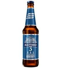Baltika 3 Classic Pilsner Lager Beer 16.9 oz (500ml)