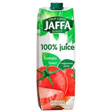 Jaffa 100% Tomato Juice with Sea Salt 33.8 oz (1 L)