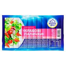 Vodniy Svit Ocean Crab Sticks (Kрабові Палички) 7.8 oz (220g)
