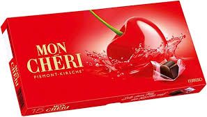 Ferrero Mon Cheri (Chéri) Piedmont Cherry Chocolates in Liquor 5.6 oz (158g)