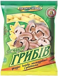 Zolote Zerno Salty Corn Snacks with Mushroom Flavor 1.8 oz (50g)