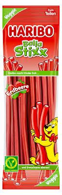 German Haribo Balla Stixx Erdbeer (Strawberry) 7.05 oz (200g)