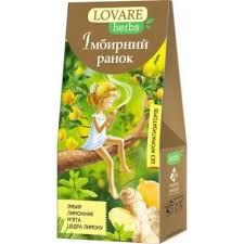Lovare Herbs Ginger Morning Tea Pyramids (20-bags) 1.3 oz (36g)