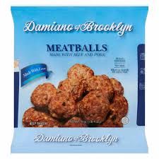 Damiano of Brooklyn Authentic Frozen Italian Meatballs Bag 20 oz (567g)