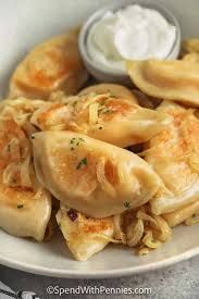Polish Pierogi with Onions &amp; Sour Cream        ORDER VIA PHONE or IN-STORE; NO ONLINE ORDERS AT THIS TIME
