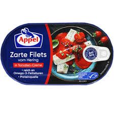 Appel Herring Filets in Tomato Cream Sauce (Zarte Filets vom Hering in Tomaten-Creme) 7 oz (200g)