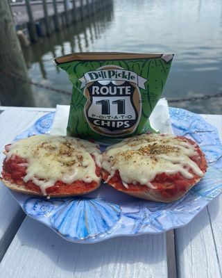 Bianca&#39;s Pizza Bagel Sandwich. Order by Phone, In-Store and ONLINE (select SANDWICH PICKUP at URBANNA at checkout).