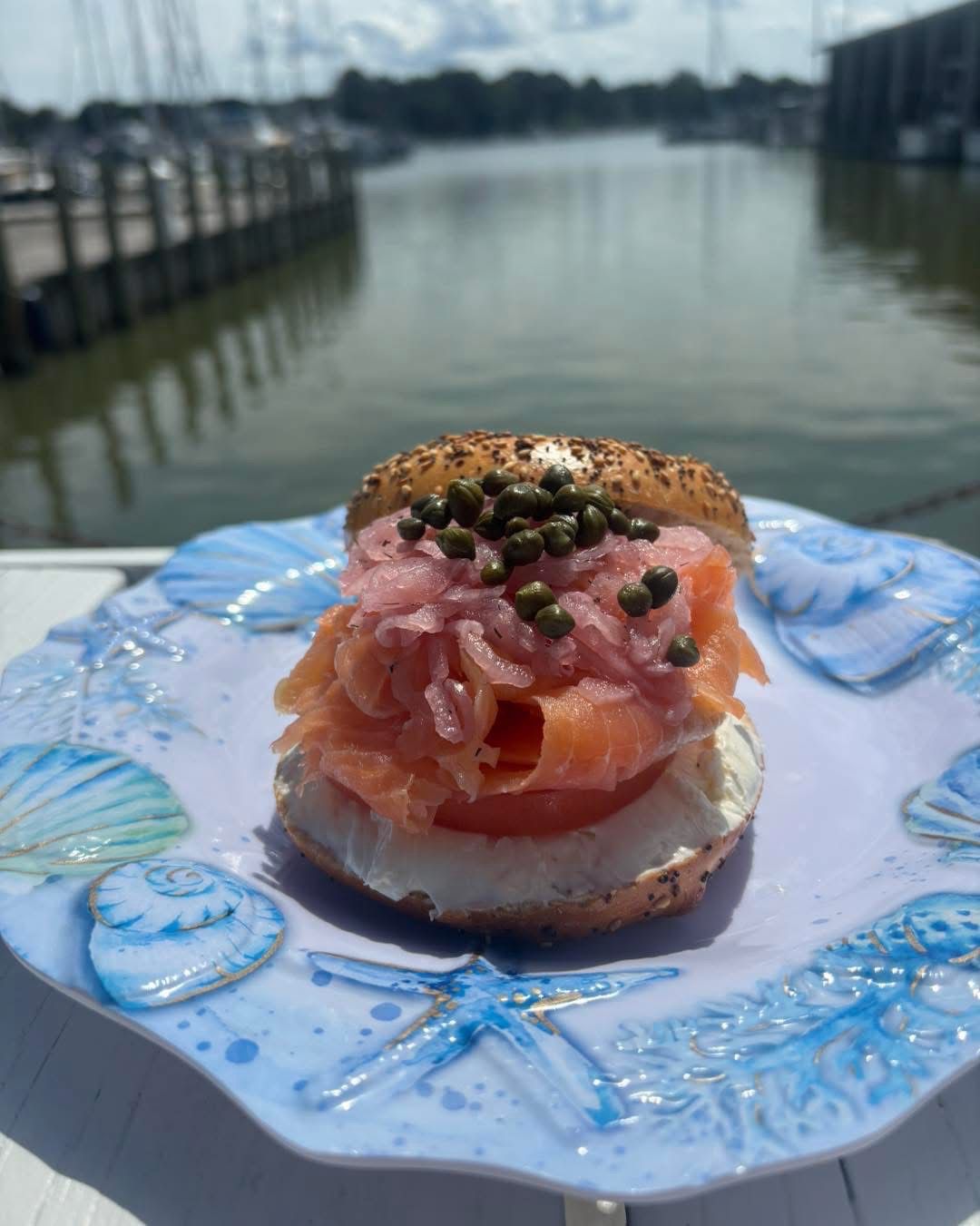 New York Bagel and Silky Lox Sandwich
