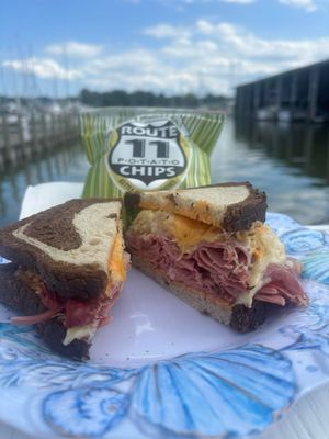 Euro-Reuben Sandwich (# 1 Imported Sauerkraut in the World). Order by Phone, In-Store and ONLINE (select SANDWICH PICKUP at URBANNA at checkout).