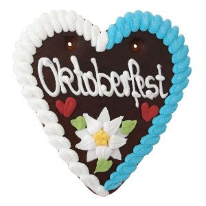 Schulze Ladencafe Octoberfest Brown Gingerbread with Icing (Oktoberfest Brauner Lebkuchen mit Zuckerschrift) 4.2 oz (120g)