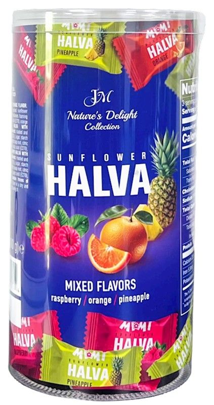 JM Nature&#39;s Delight Collection Sunflower Halva Mixed Flavors 10.5 oz (300g)