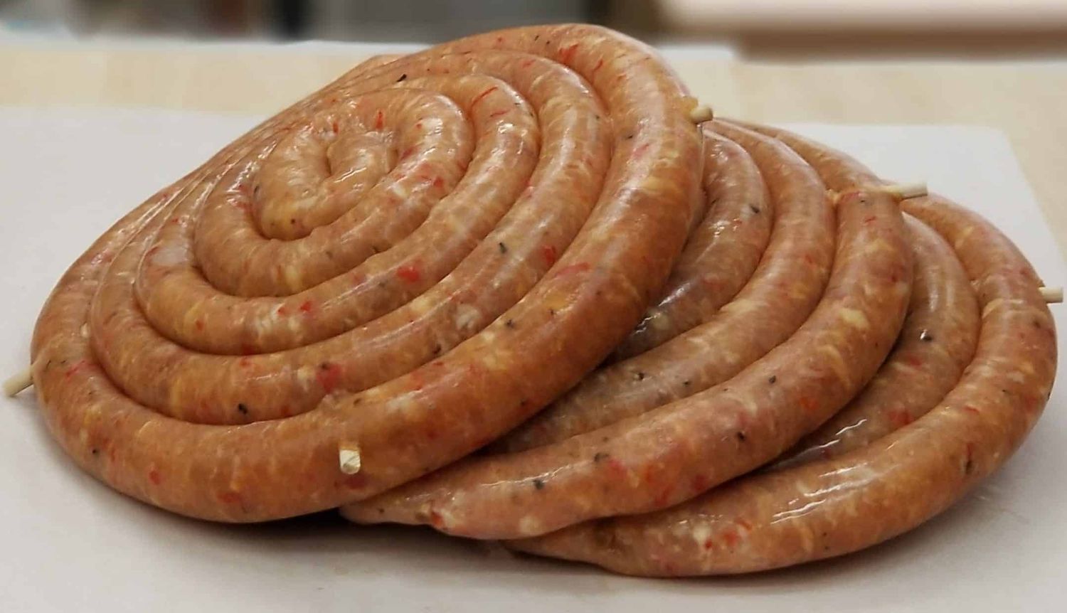 Italian Chicken Thin Fresh Sausage with Peppers &amp; Onions (1-1.25 lbs)