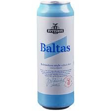 Svyturys (Švyturys) Baltas Hefeweizen Style Wheat Beer Unfiltered 19.2 oz (587ml)