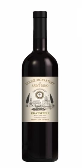 Bodbe Monastery of Saint Nino 2021 Rkatsiteli White Dry Wine Tsinandali PDO 25 oz (750ml)