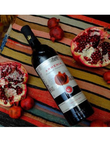 Armenia Pomegranate Semisweet Red Wine 25 oz (750ml)
