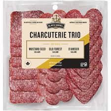 Black Kassel Naturally Cold Wood Smoked Charcuterie Trio Sliced Salami 6 oz (170g)