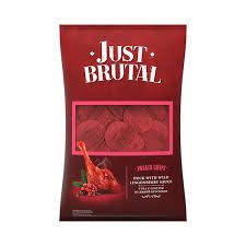 Just Brutal Red Chips with Duck in Wild Lingonberry Sauce Flavor 3 oz (85g)