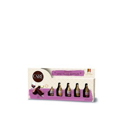 Chocolaterie Carre Chocolate Wine Filled Bottles 3 oz (86g)
