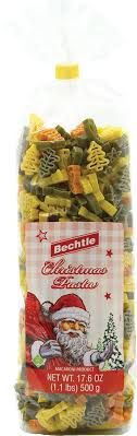 Bechtle Merry Christmas Tomato and Spinach Macaroni Pasta 17.6 oz (500g)