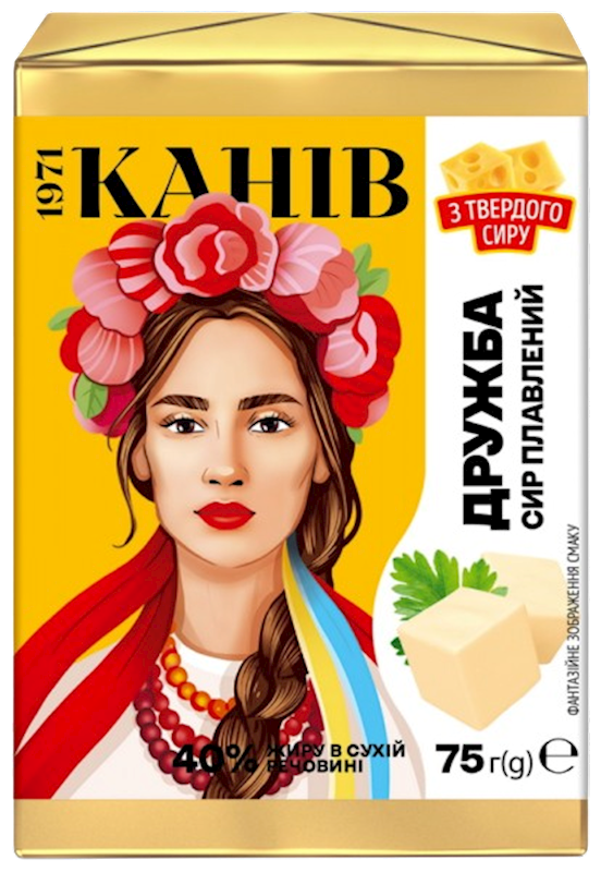 Kaniv Friendship ("Druzhba") Plain Cream Cheese 2.6 oz (75g) Kaniv Friendship ("Druzhba") Plain Cream Cheese 2.6 oz (75g)